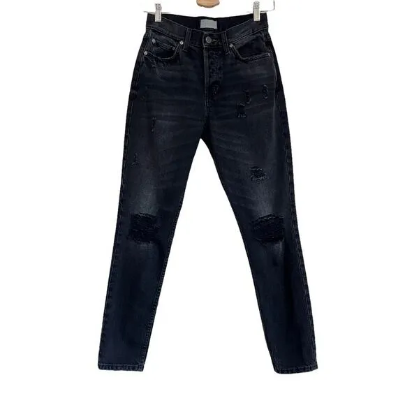 Boyish High Rise Black Billy Jeans Size 25