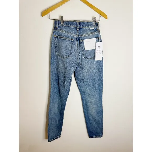 BOYISH The Billy High Rise Skinny Jeans in Great Dictator Blue 23 NWT