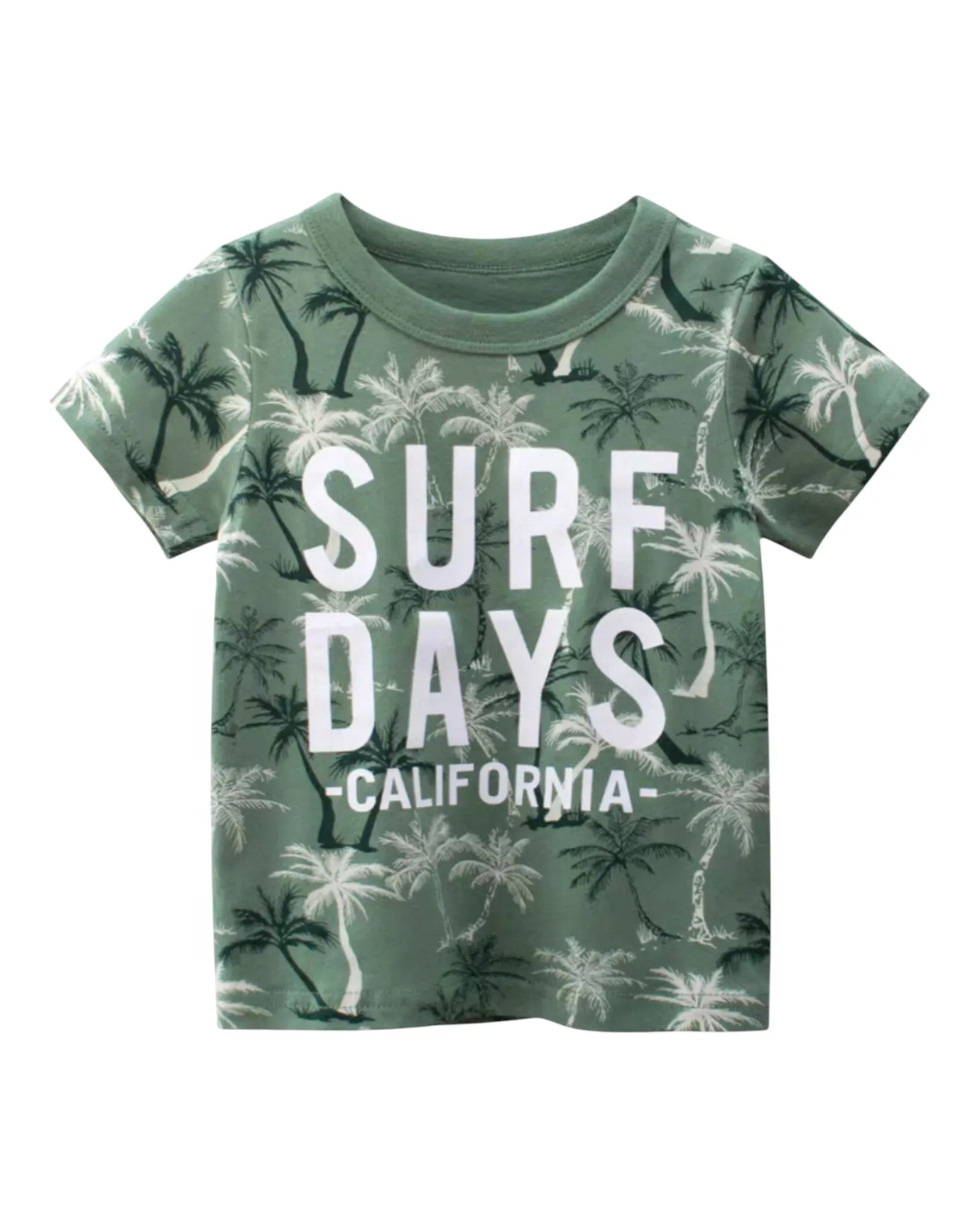 Boys' Graphic T-Shirt with Nature Pattern