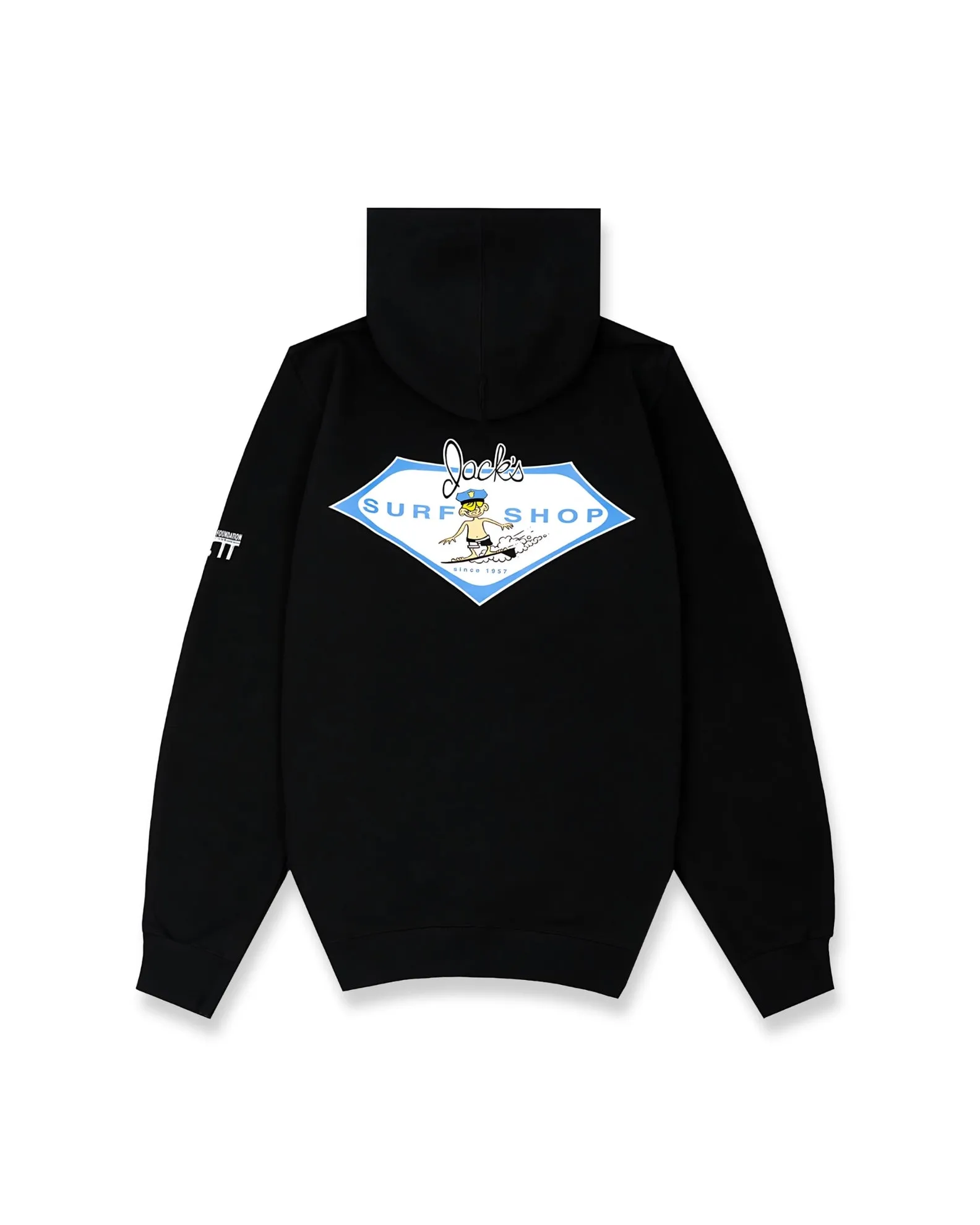 Boys Little Officer Pullover Hoodie - Black