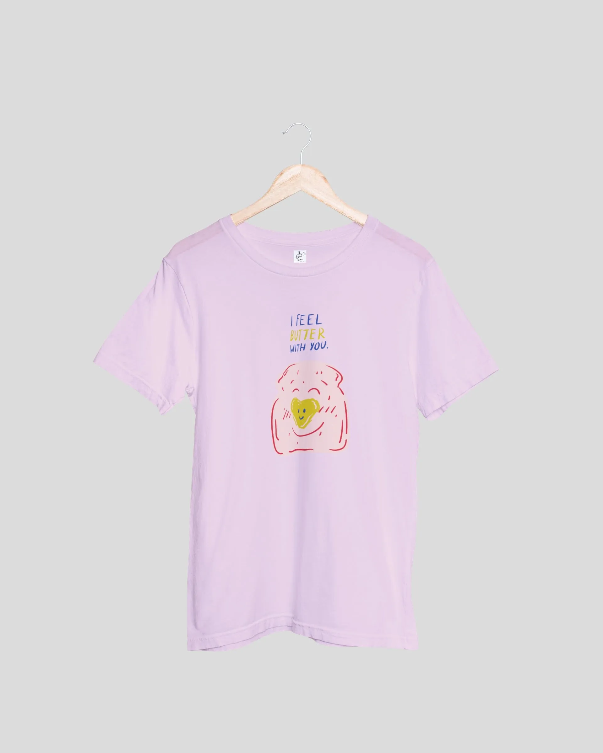 Bread and Pie Couple T-shirts - Mint and Baby Pink Oversized Fit Unisex T-Shirt