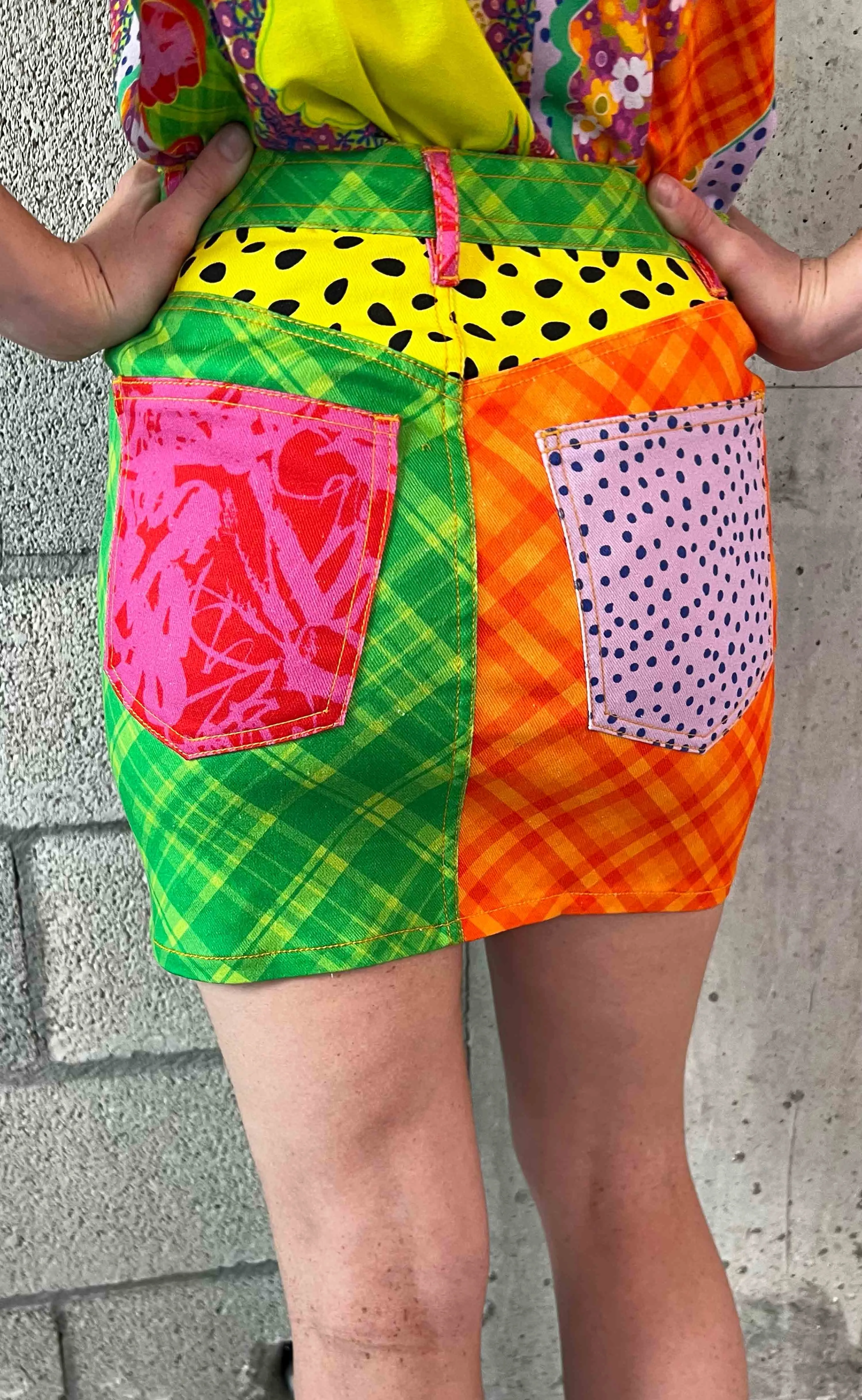 BruceGlen X Gio Swaby Denim Mini Skirt