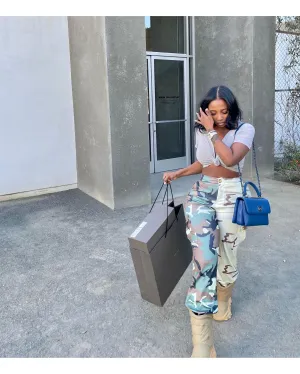 Camo Patchwork Cargo Pants