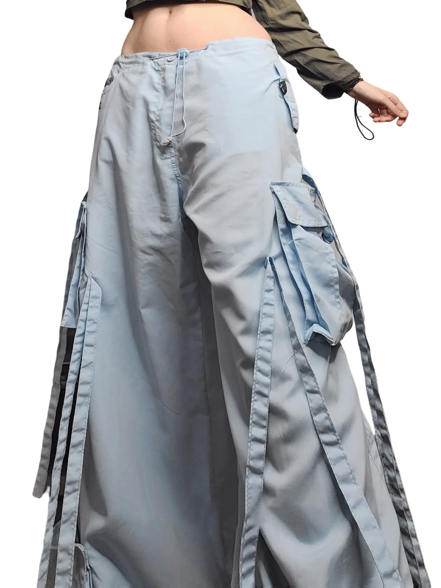 Cargo parachute bleu