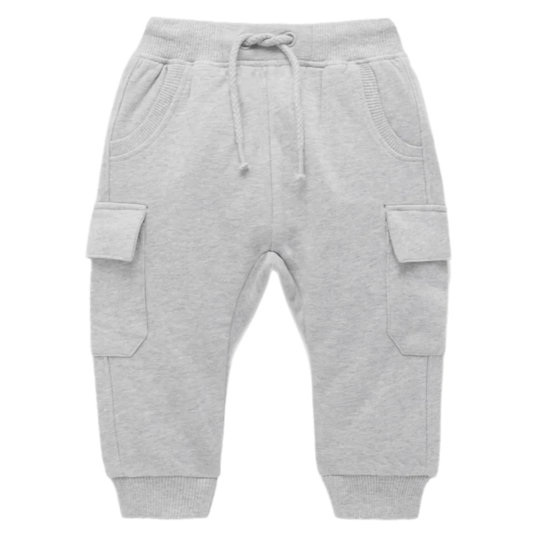 Cargo Trackpants - Grey Marle