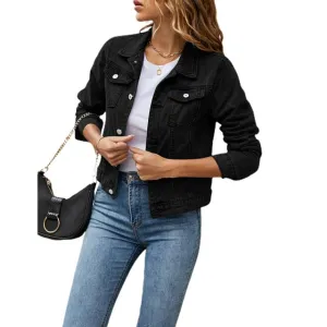 Casual denim-look jacket for women - Lightweight and breathable material