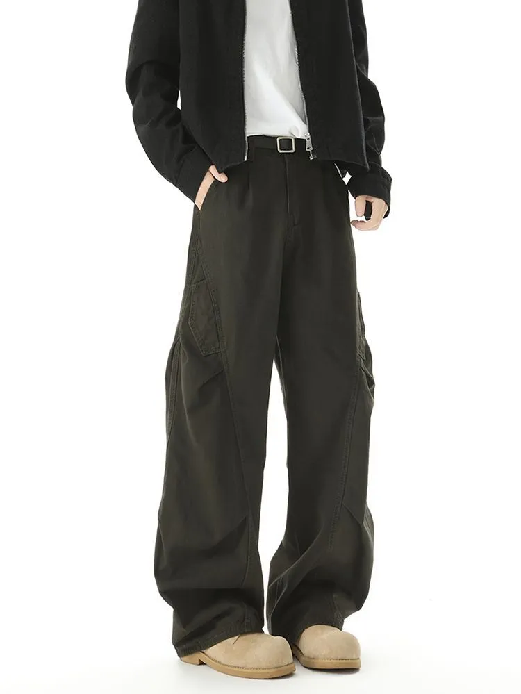 Casual Wide Leg Cargo Pant for Men