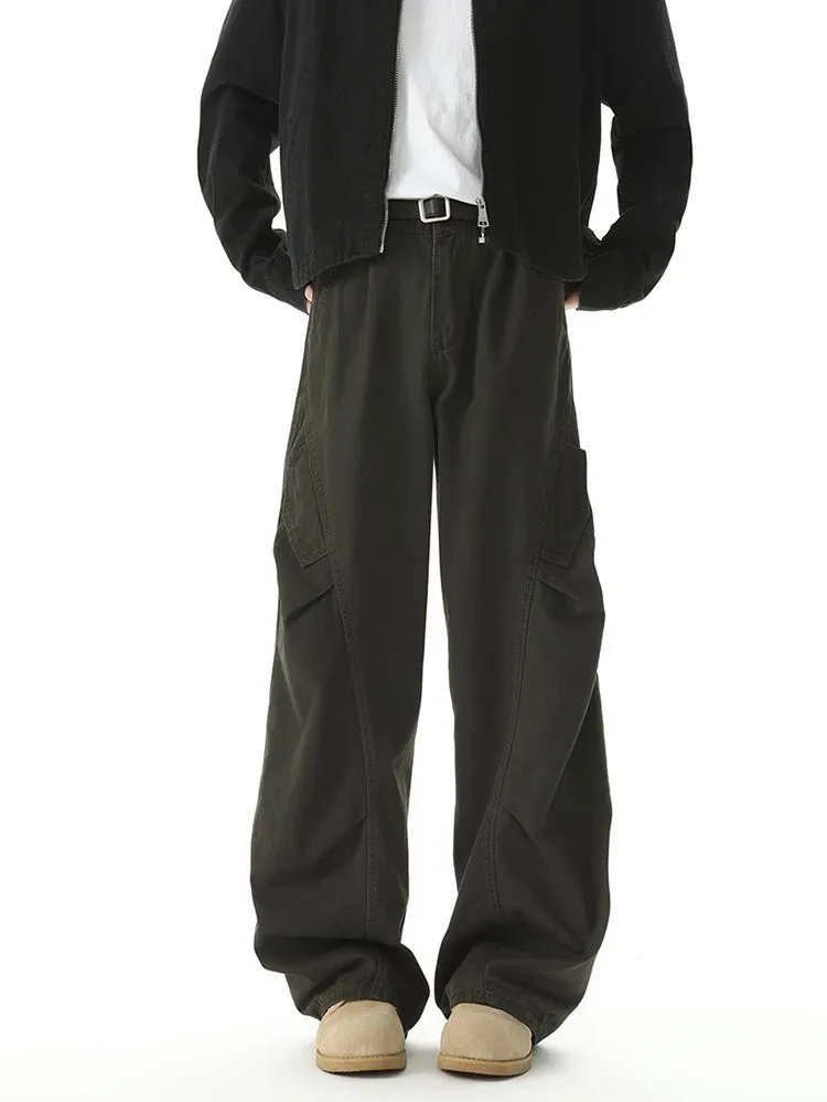 Casual Wide Leg Cargo Pant for Men