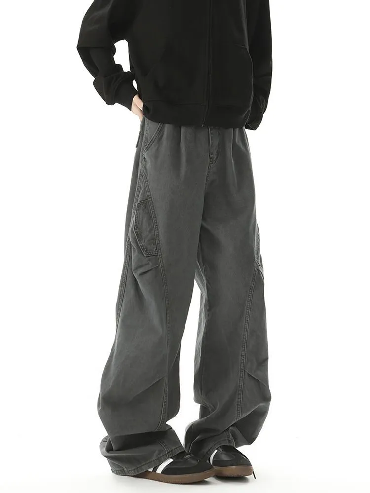 Casual Wide Leg Cargo Pant for Men