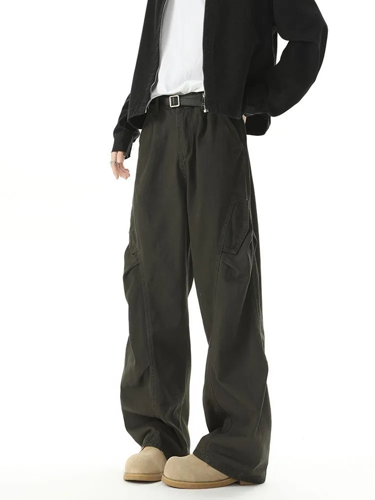 Casual Wide Leg Cargo Pant for Men