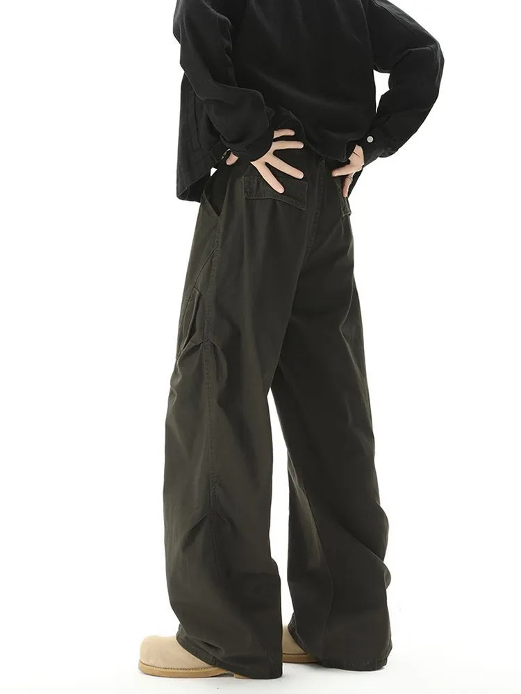 Casual Wide Leg Cargo Pant for Men