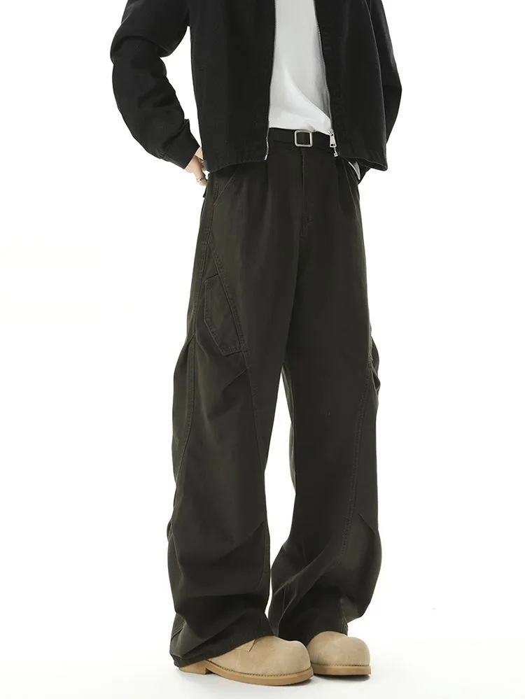 Casual Wide Leg Cargo Pant for Men