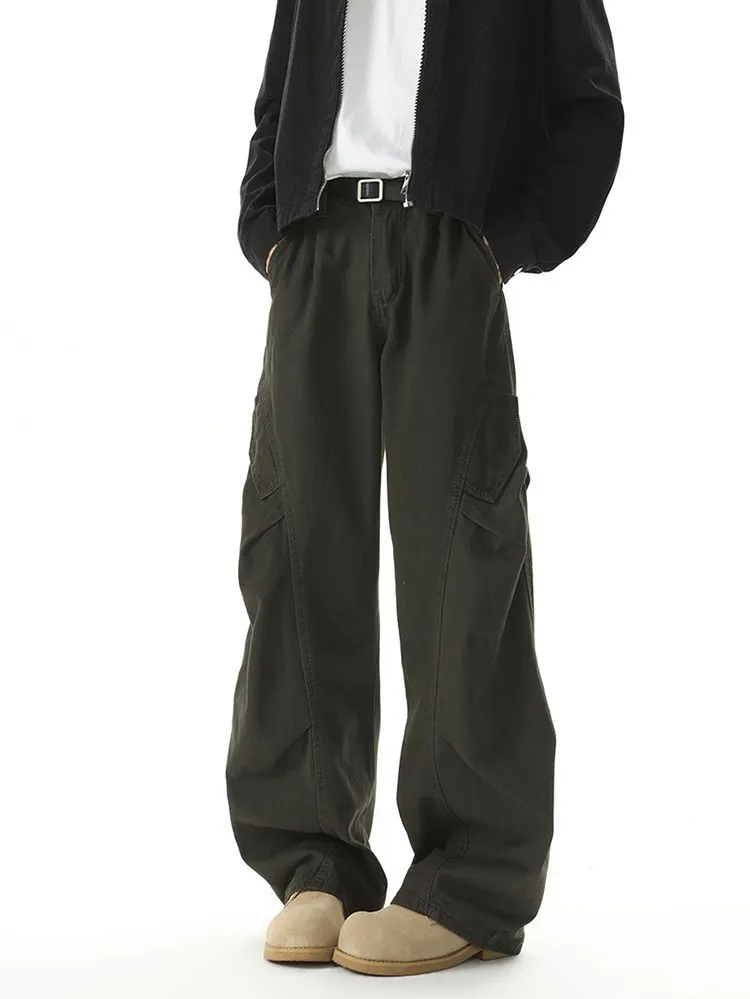 Casual Wide Leg Cargo Pant for Men