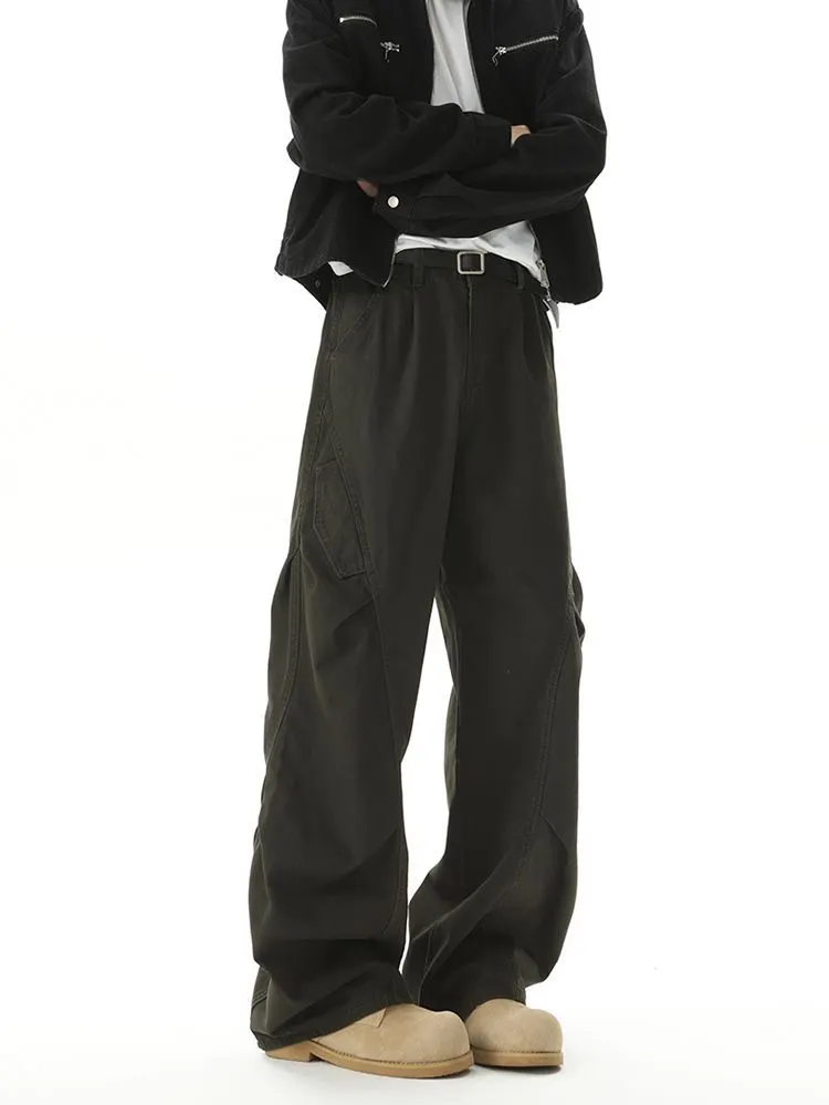 Casual Wide Leg Cargo Pant for Men