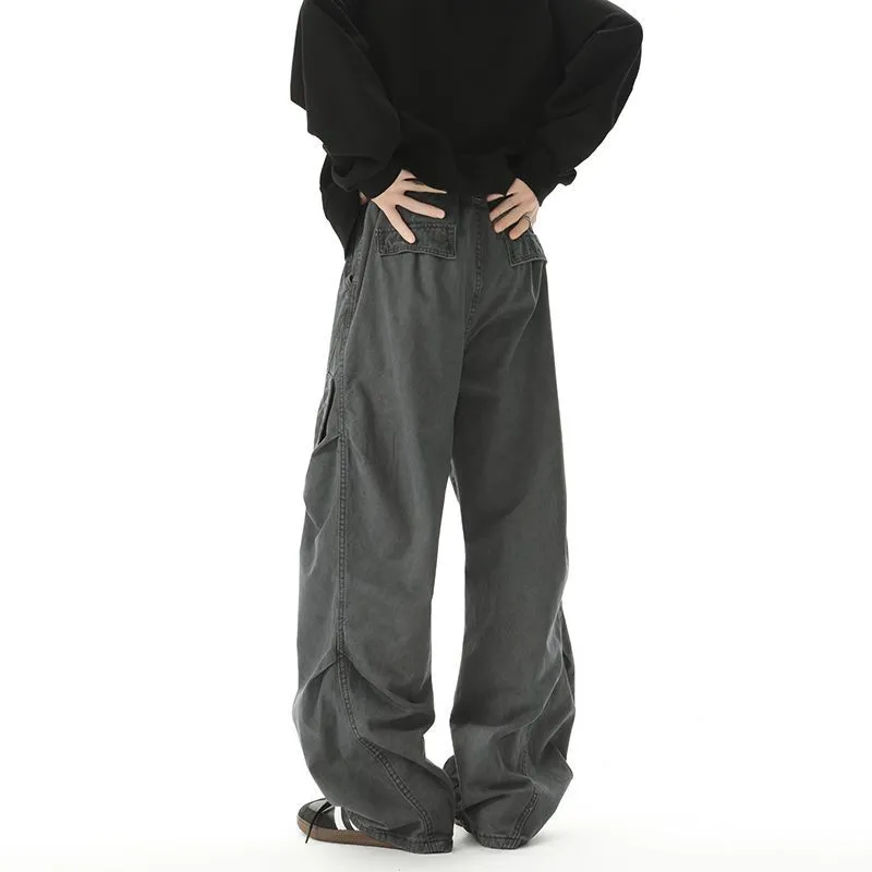 Casual Wide Leg Cargo Pant for Men