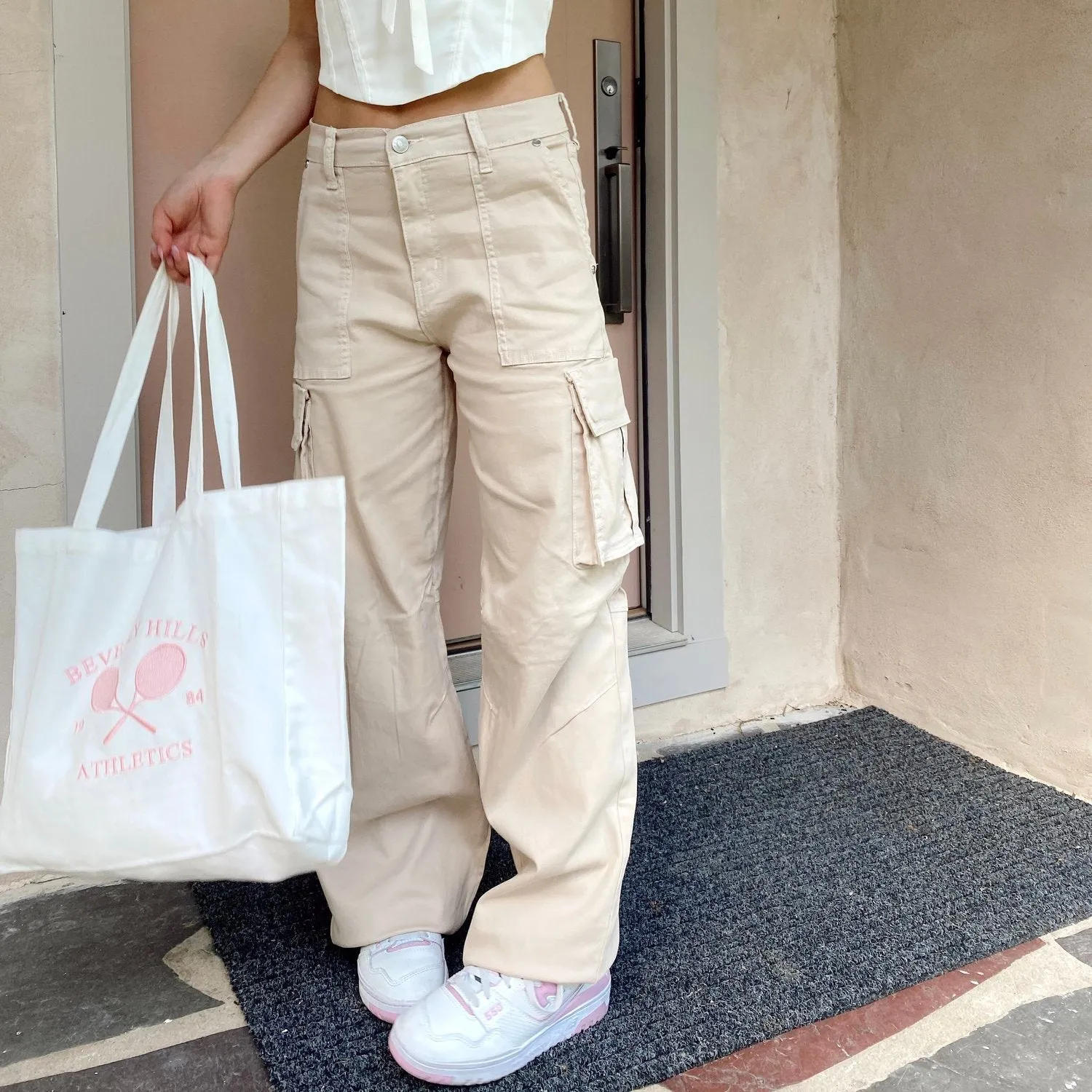 Cierra Sand Cargo Pants