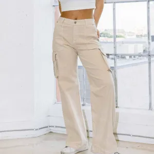 Cierra Sand Cargo Pants