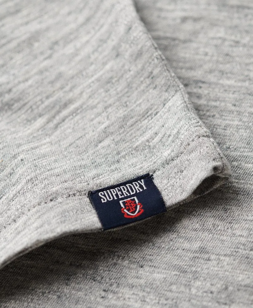 Classic Vintage Logo Graphic Long Sleeve Top | Athletic Grey Marle