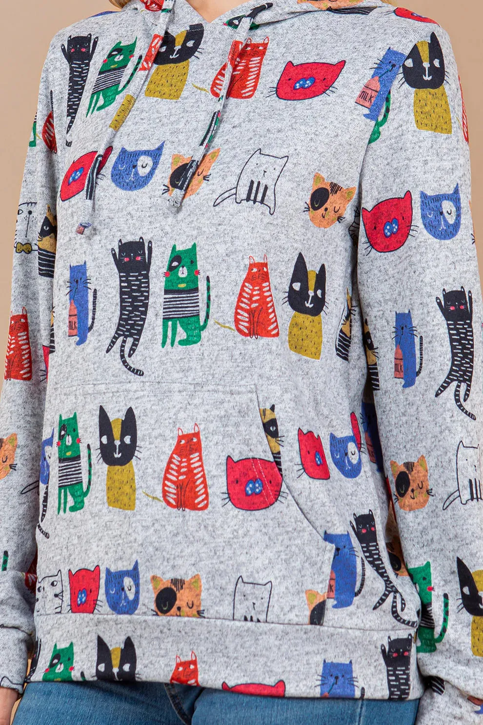 Colorful Cats Hoodie
