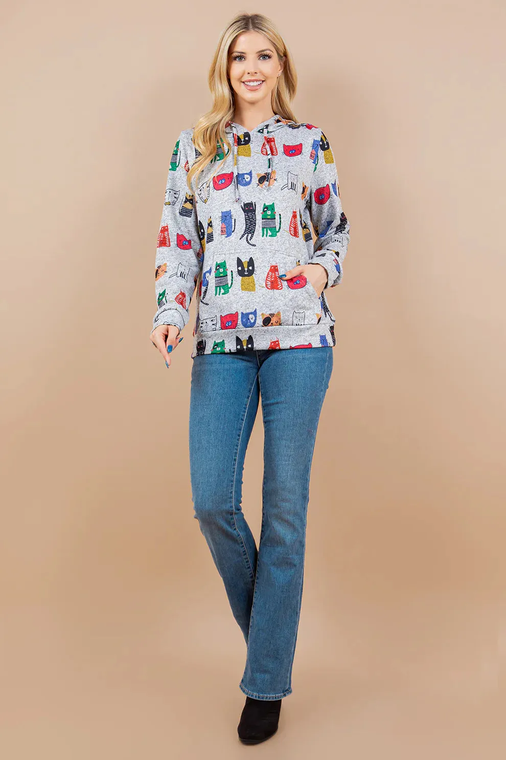 Colorful Cats Hoodie