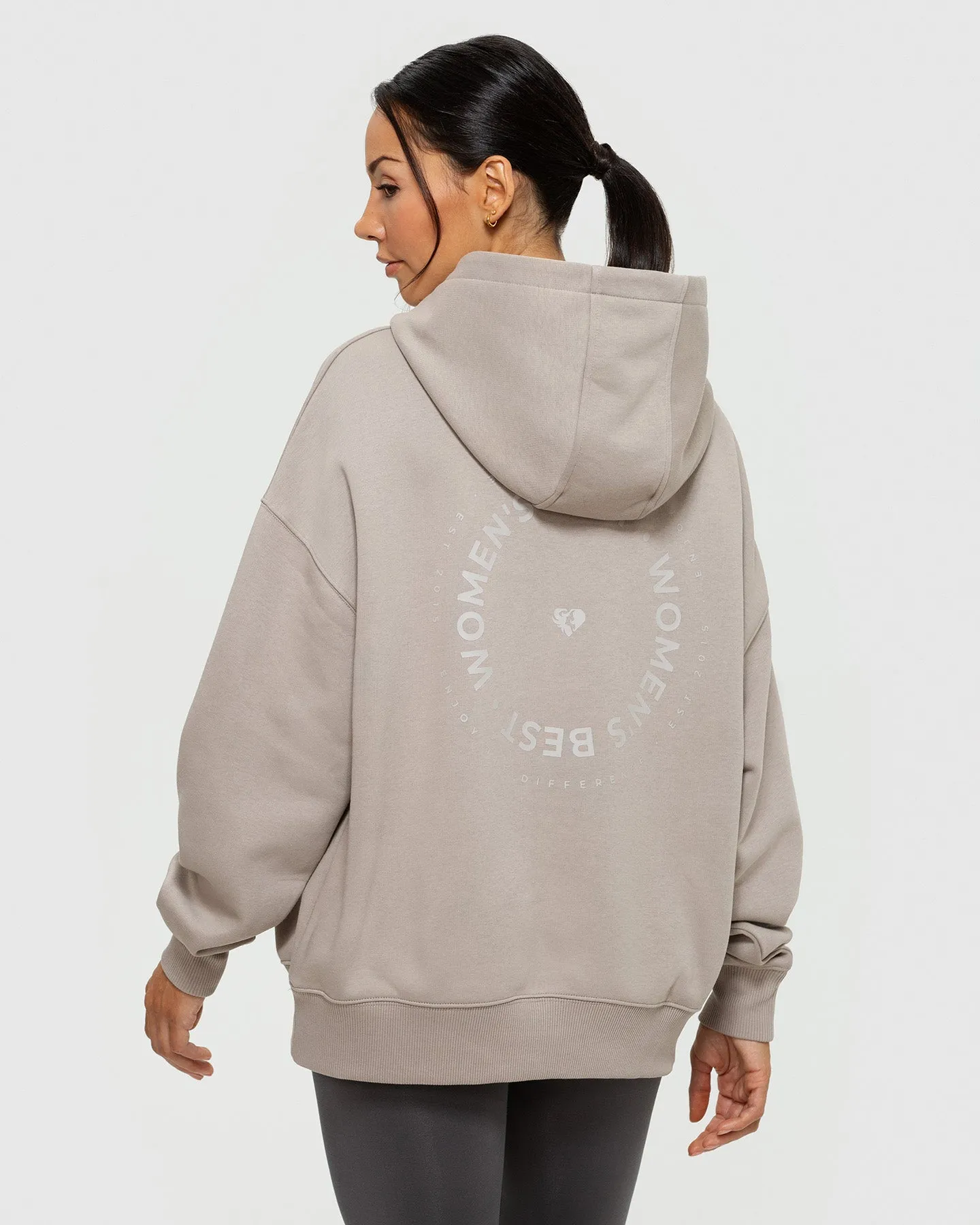 Comfort Oversized Graphic Hoodie | Buff