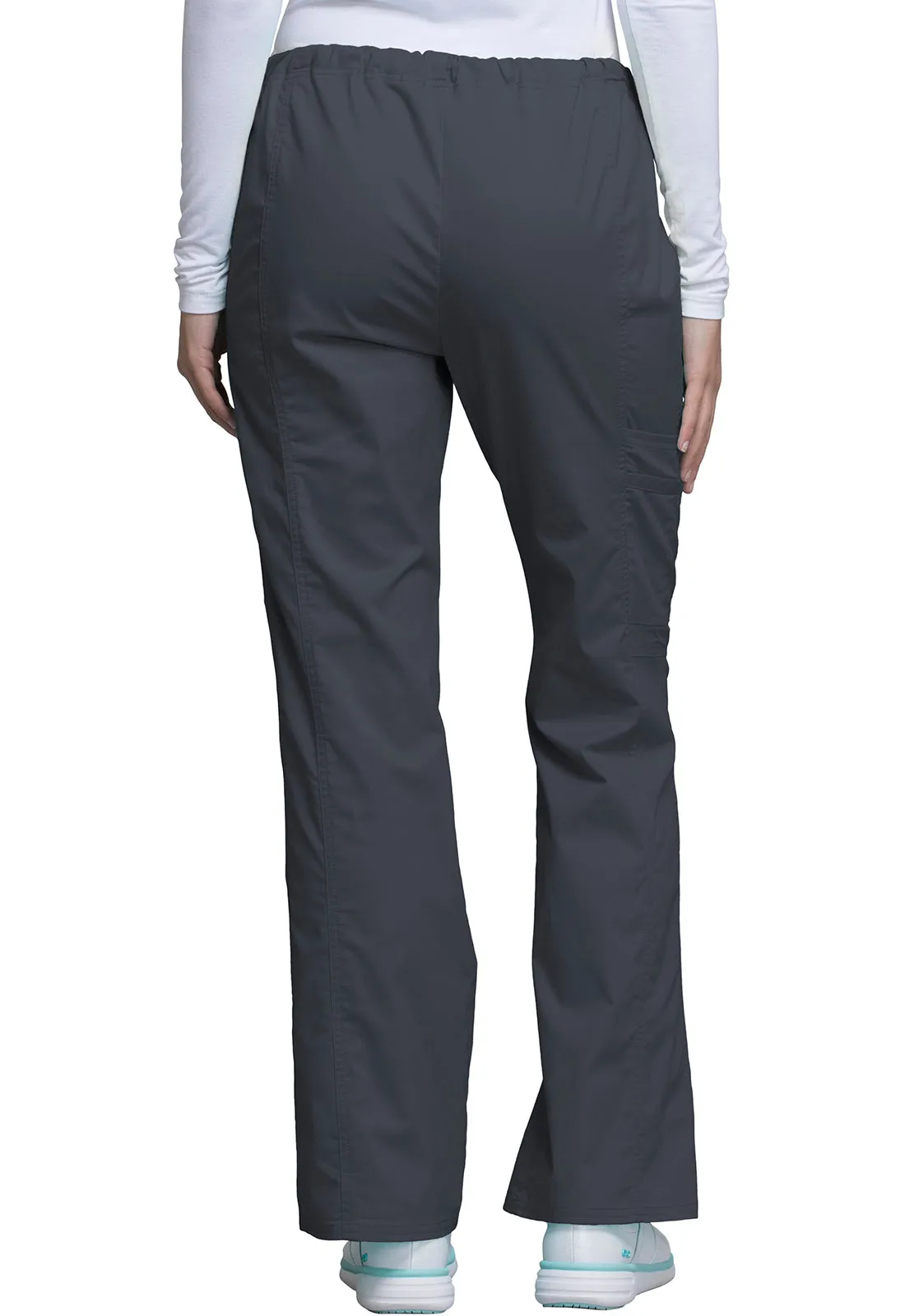 Core Stretch 4044 Mid Rise Drawstring Cargo Pants Pewter