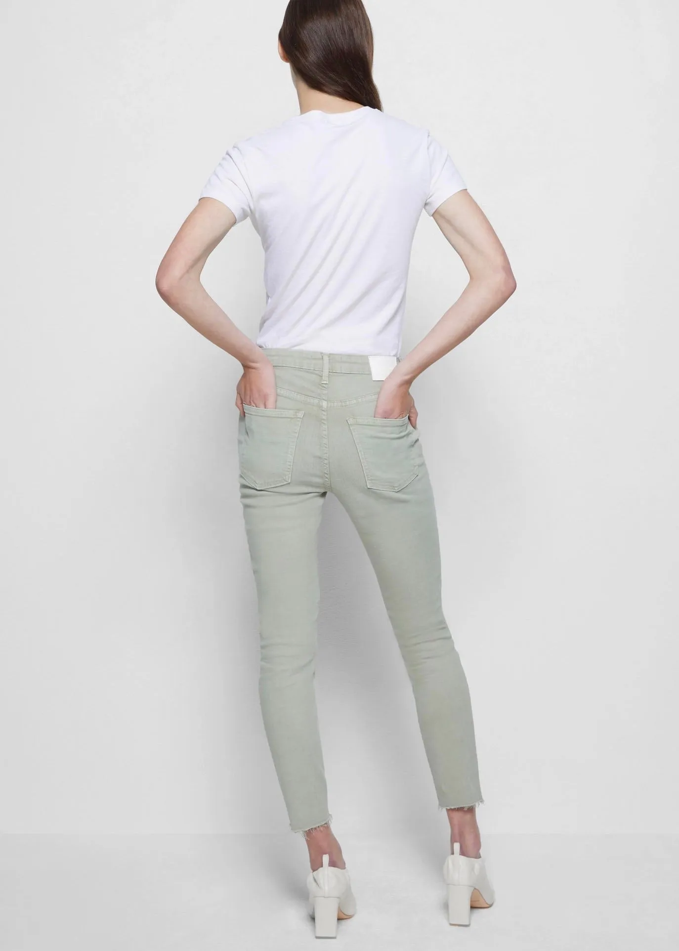 Costa Mid-Rise Crop Skinny (Eucalyptus)