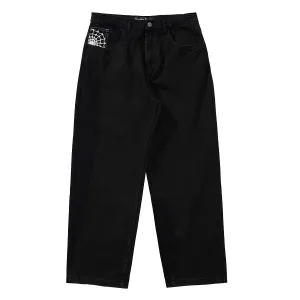 Crawling Death  - Web Denim Jeans Black