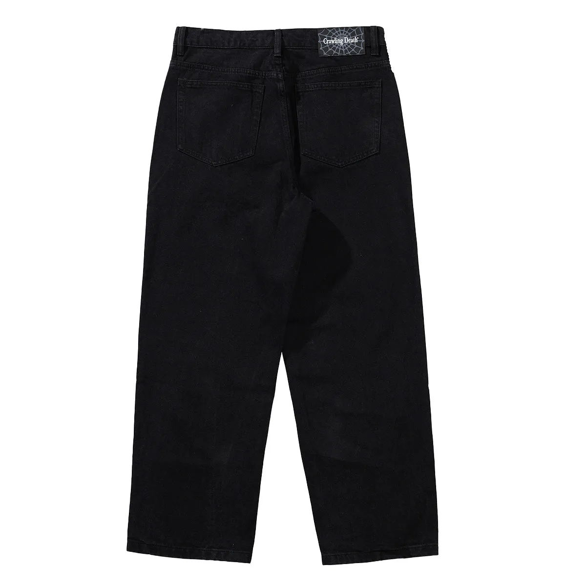 Crawling Death  - Web Denim Jeans Black