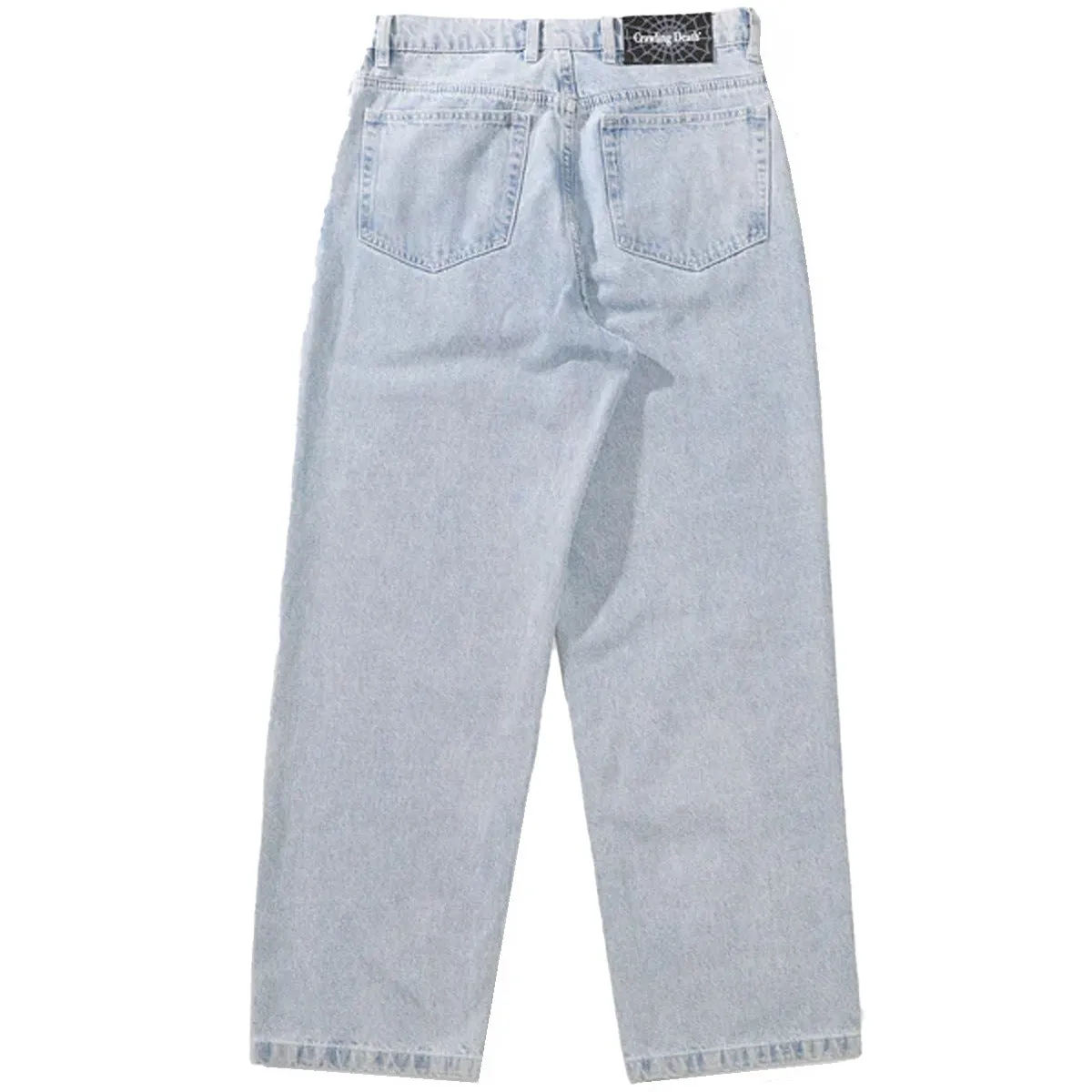 Crawling Death  - Web Denim Jeans Light Blue