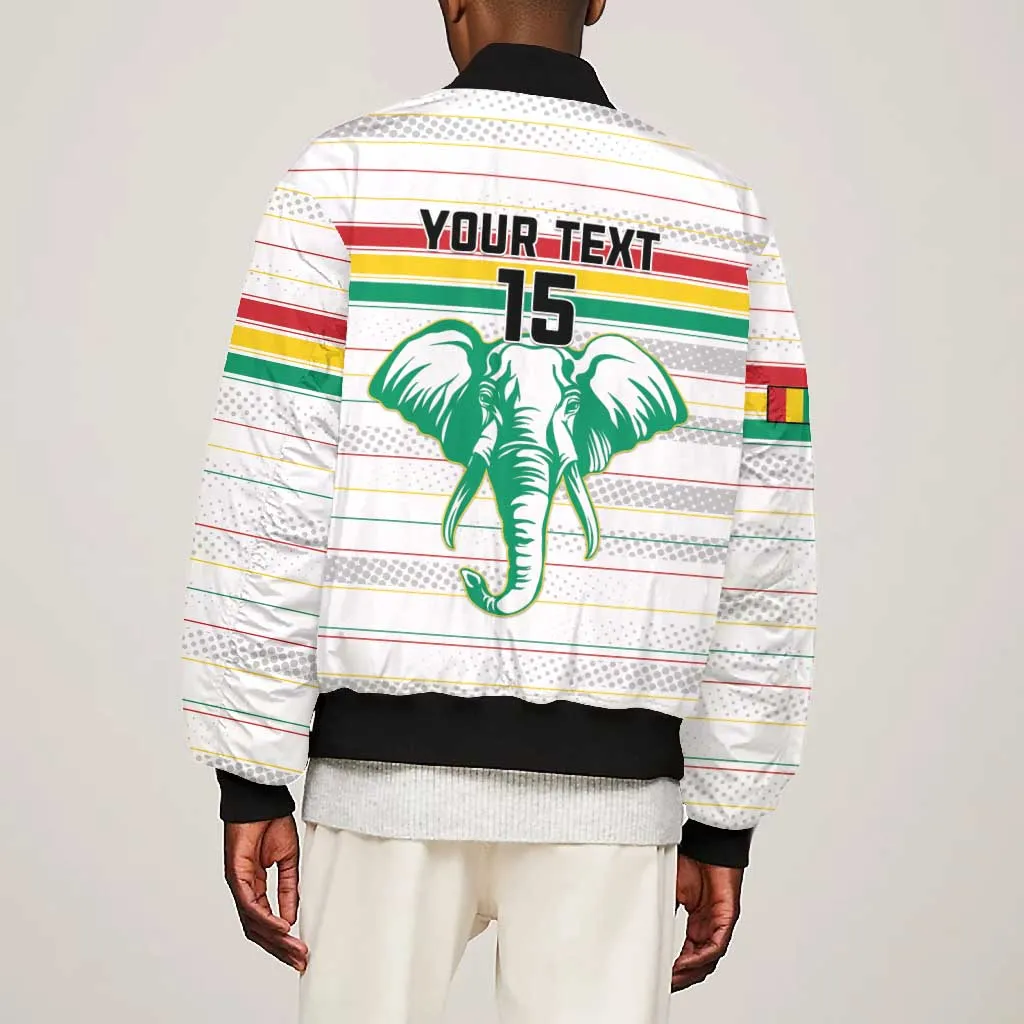 Custom Afro Guinee Football Bomber Jacket Go Syli National LT15