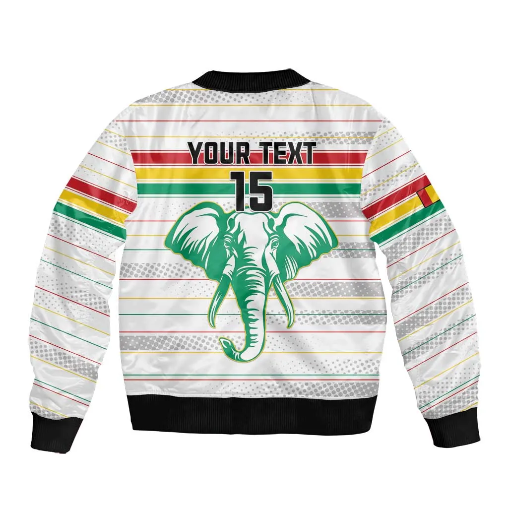 Custom Afro Guinee Football Bomber Jacket Go Syli National LT15