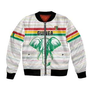 Custom Afro Guinee Football Bomber Jacket Go Syli National LT15