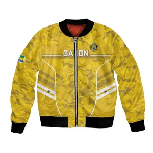 Custom Gabon Football Bomber Jacket Go Les Pantheres LT15