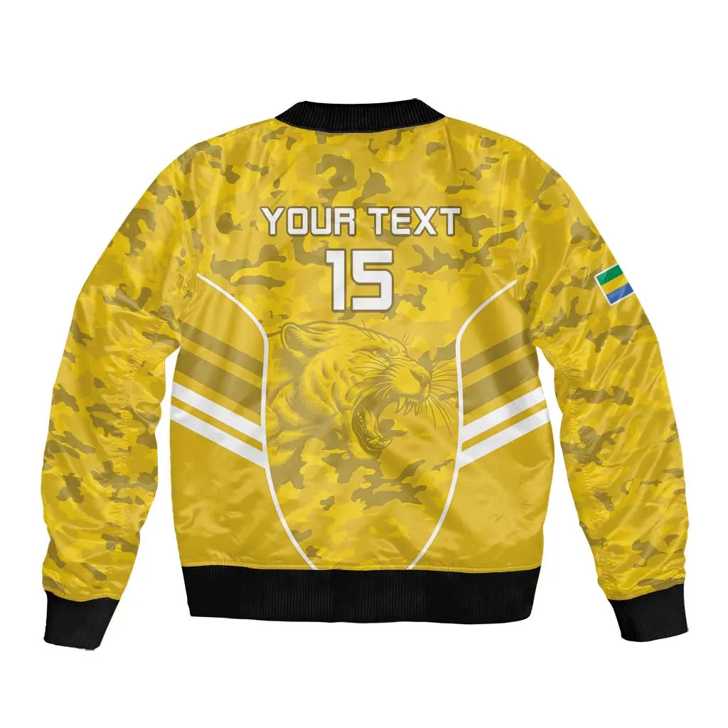 Custom Gabon Football Bomber Jacket Go Les Pantheres LT15