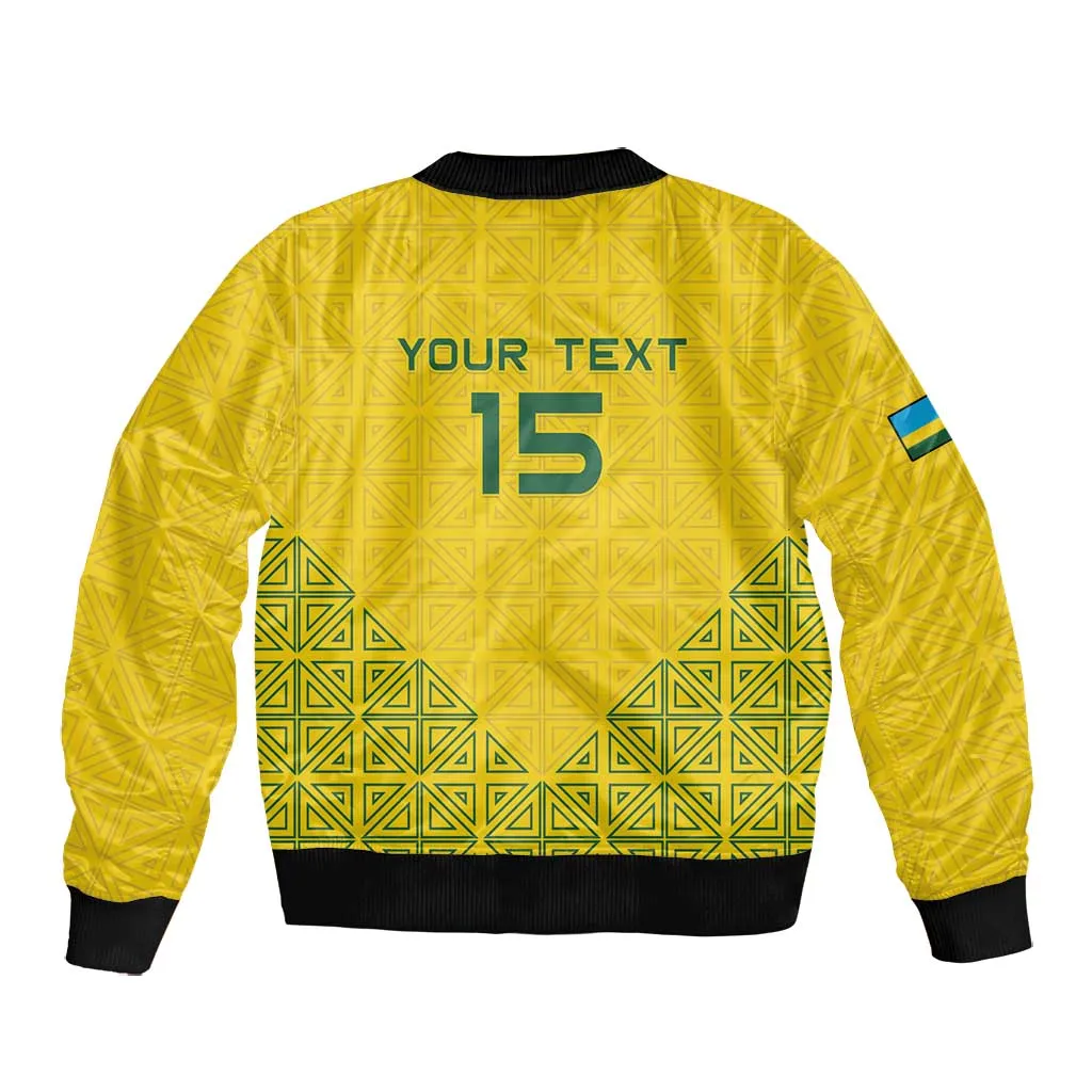 Custom Jamhuri ya Rwanda Football Bomber Jacket Go Amavubi Go LT15