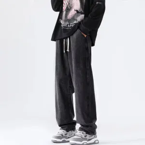 Dark Grey Baggy Pants Men