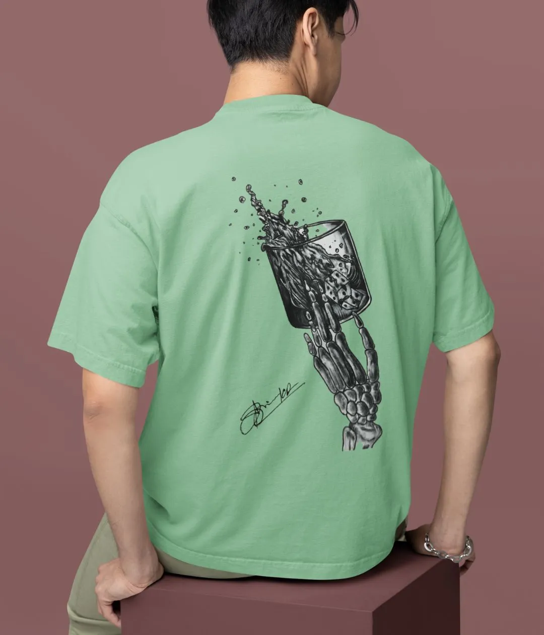 Death's Cheers - Terry Oversized T-Shirt