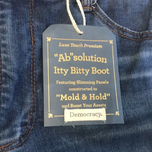 DEMOCRACYKathryn Ab Solution Itty Bitty Bootcut Distressed Jean