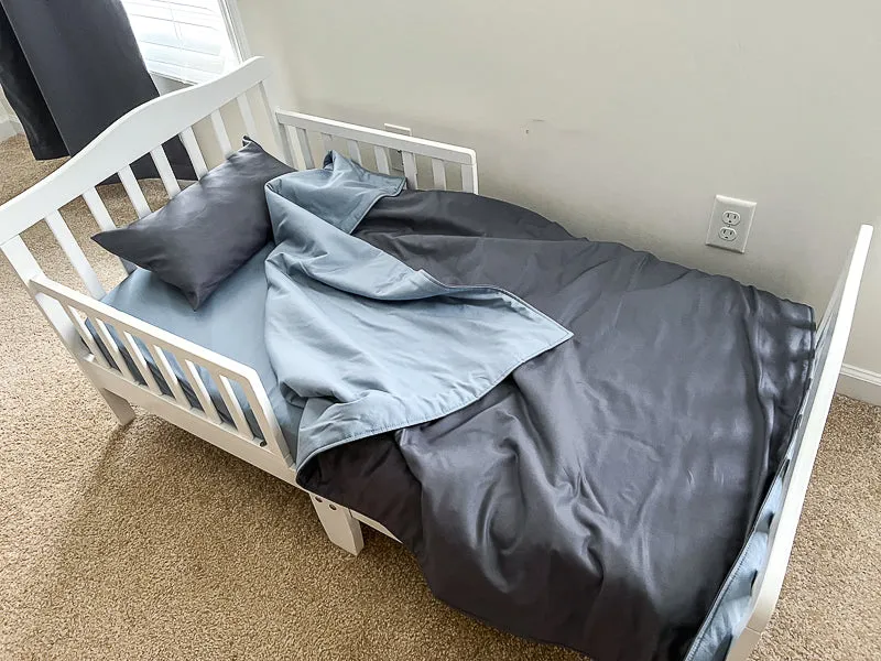 Denim Blue Crib Fitted Sheet