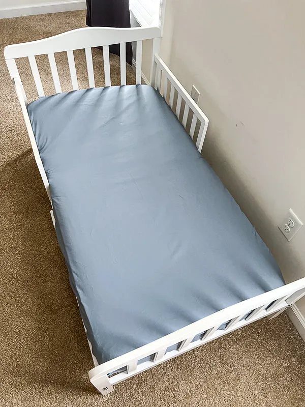 Denim Blue Crib Fitted Sheet