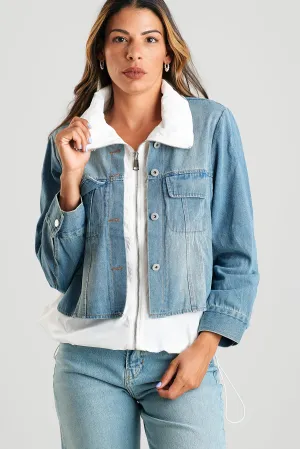 DENIM CONTRAST JACKET