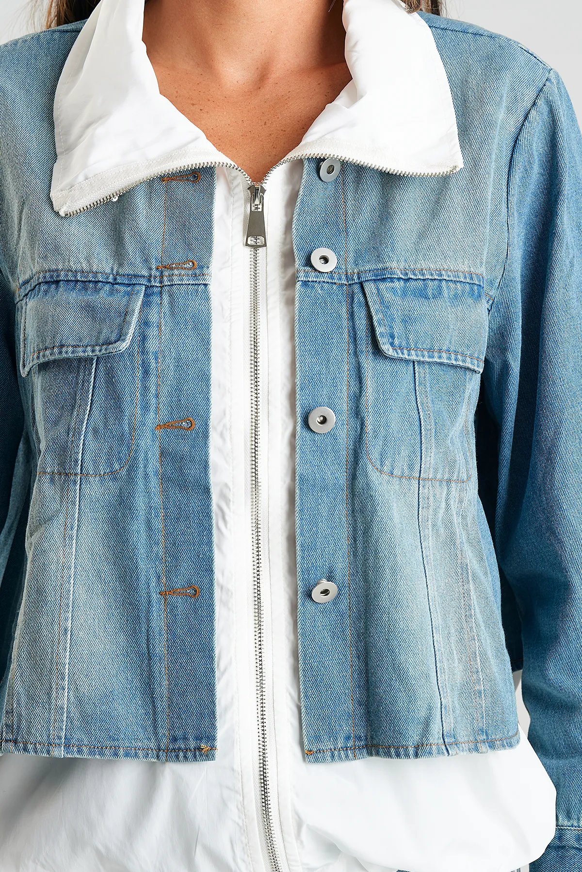 DENIM CONTRAST JACKET
