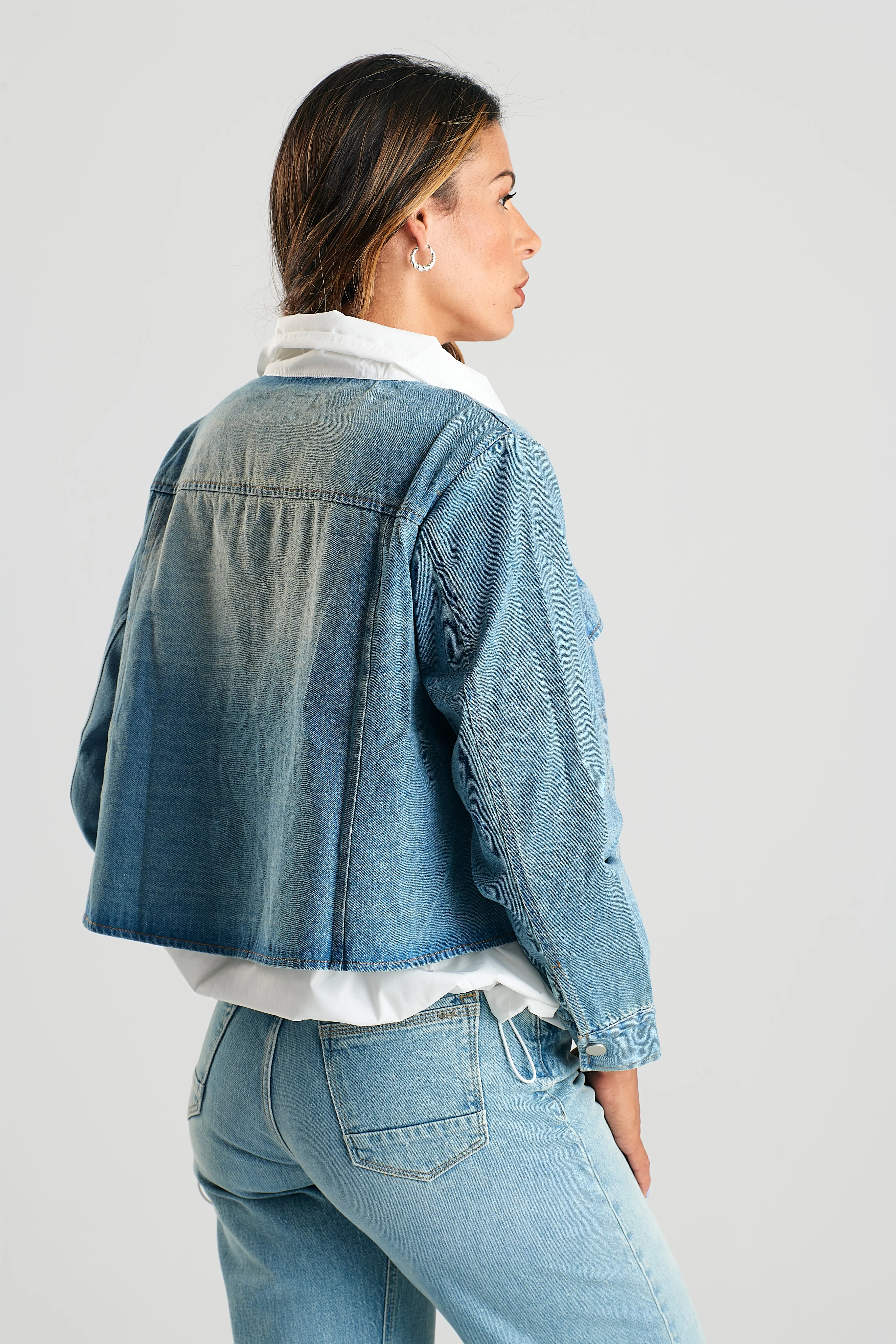 DENIM CONTRAST JACKET