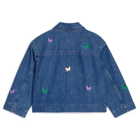 Denim Embroidered Butterfly Jacket