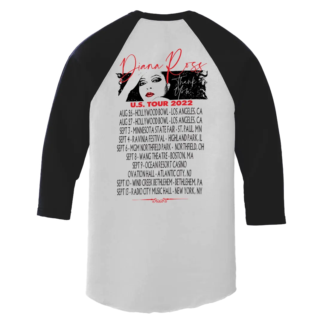 Diana Ross "Lipstick U.S. TOUR" Event Raglan T-Shirt