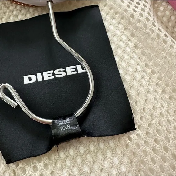 DIESEL G-Douglas Oversized Bomber Jacket Yoko Honda Dark Pink
