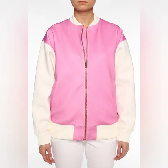 DIESEL G-Douglas Oversized Bomber Jacket Yoko Honda Dark Pink