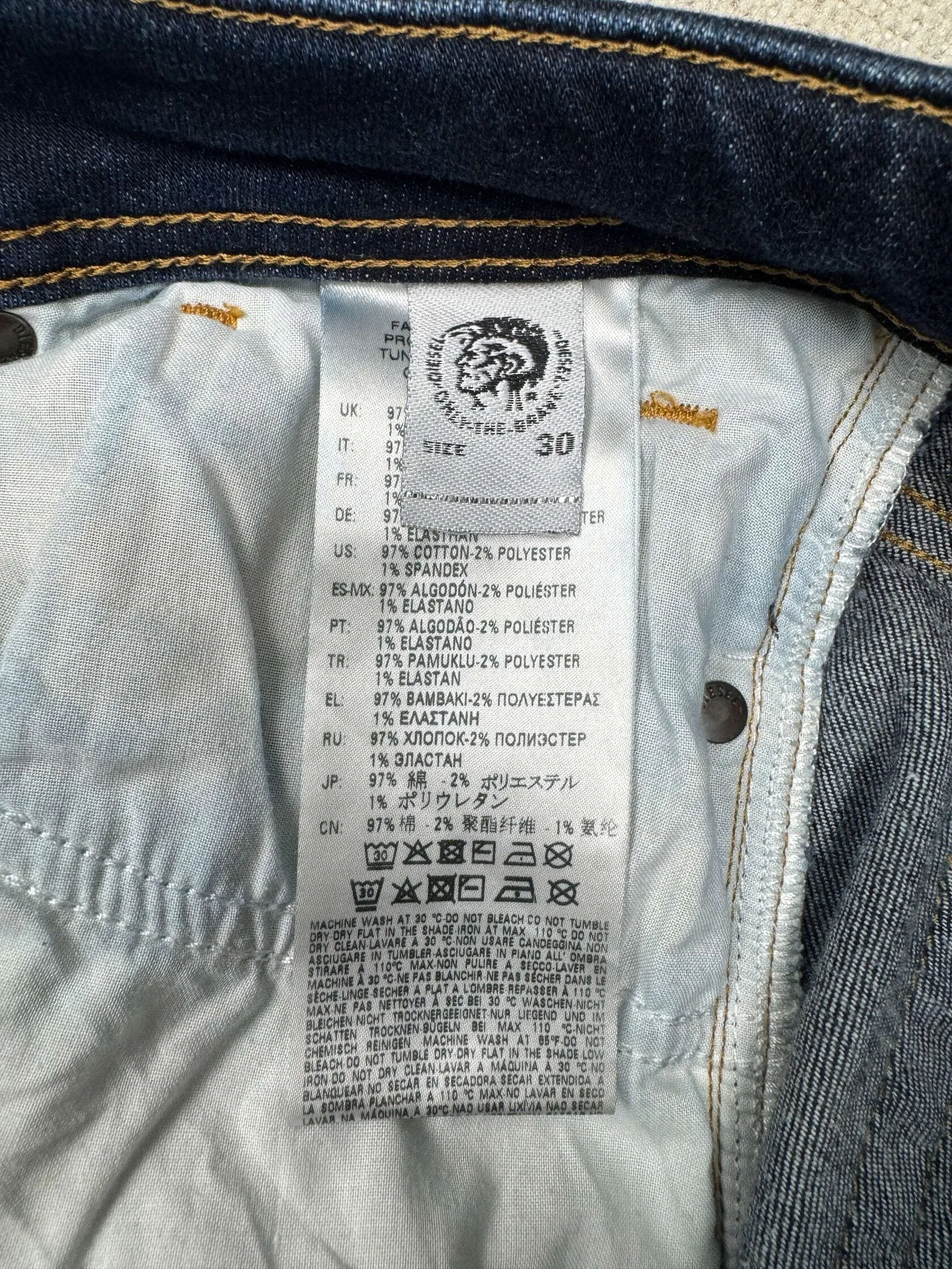 Diesel Sleenker Jeans - Dark Blue