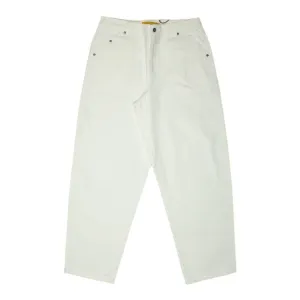 Dime Baggy Denim Pants White
